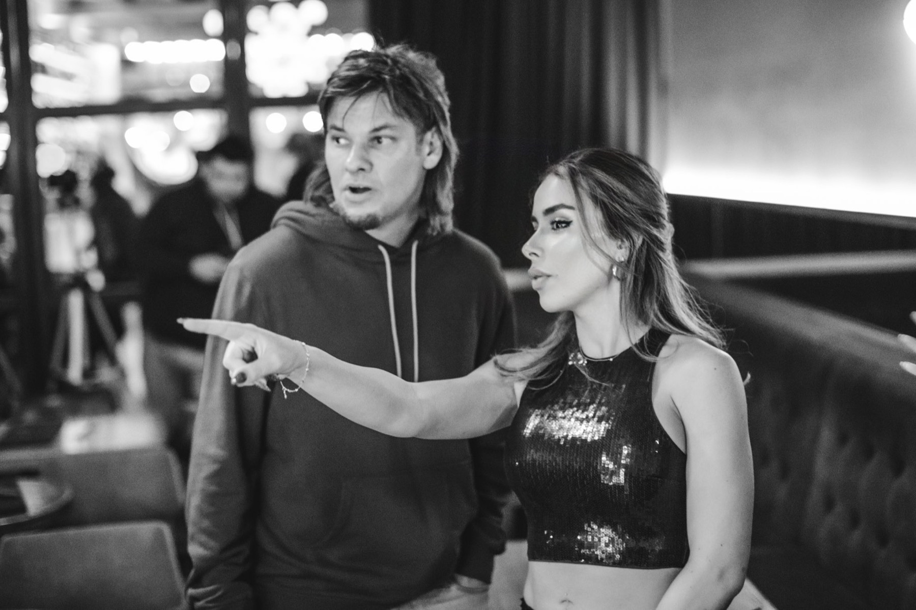 Nacya Marreiro with Theo Von